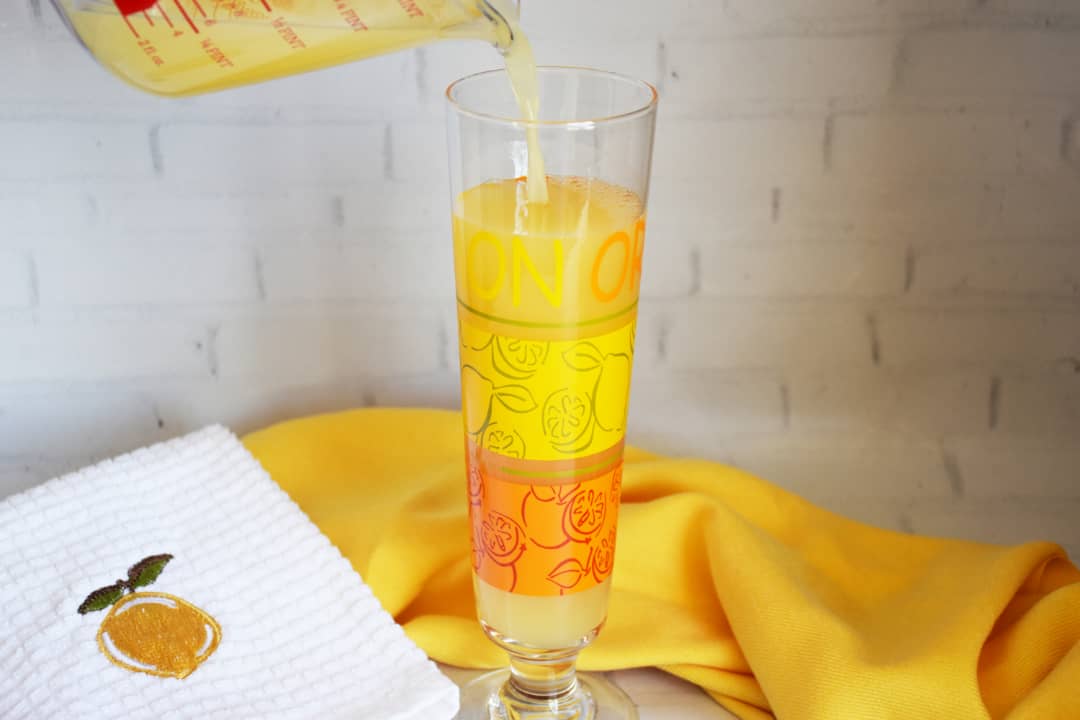 Orange juice enriched with omega 3